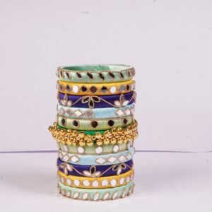 Shreya Silk Thread Mirror Bangles