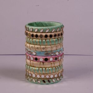 Raavi Silk Thread Mirror Bangles
