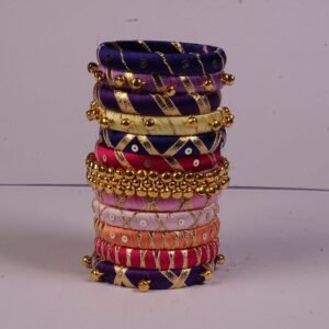 Tapi Silk Thread Mirror Bangles