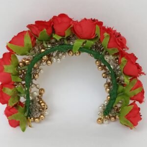 Red Rose Floral Gajra