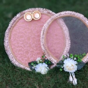 Pink Karwa Chauth Pooja Thali Set