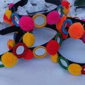 Mirror Pompom Hair Bands