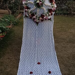 White Umbrella with Veil