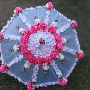 Baby Pink/White Umbrella
