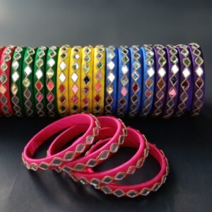Pavani Silk Thread Mirror Bangles