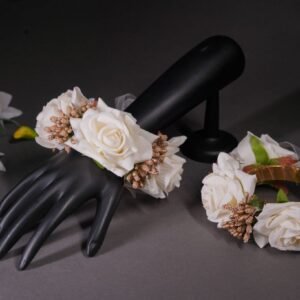 Ivory Color Floral Bracelet